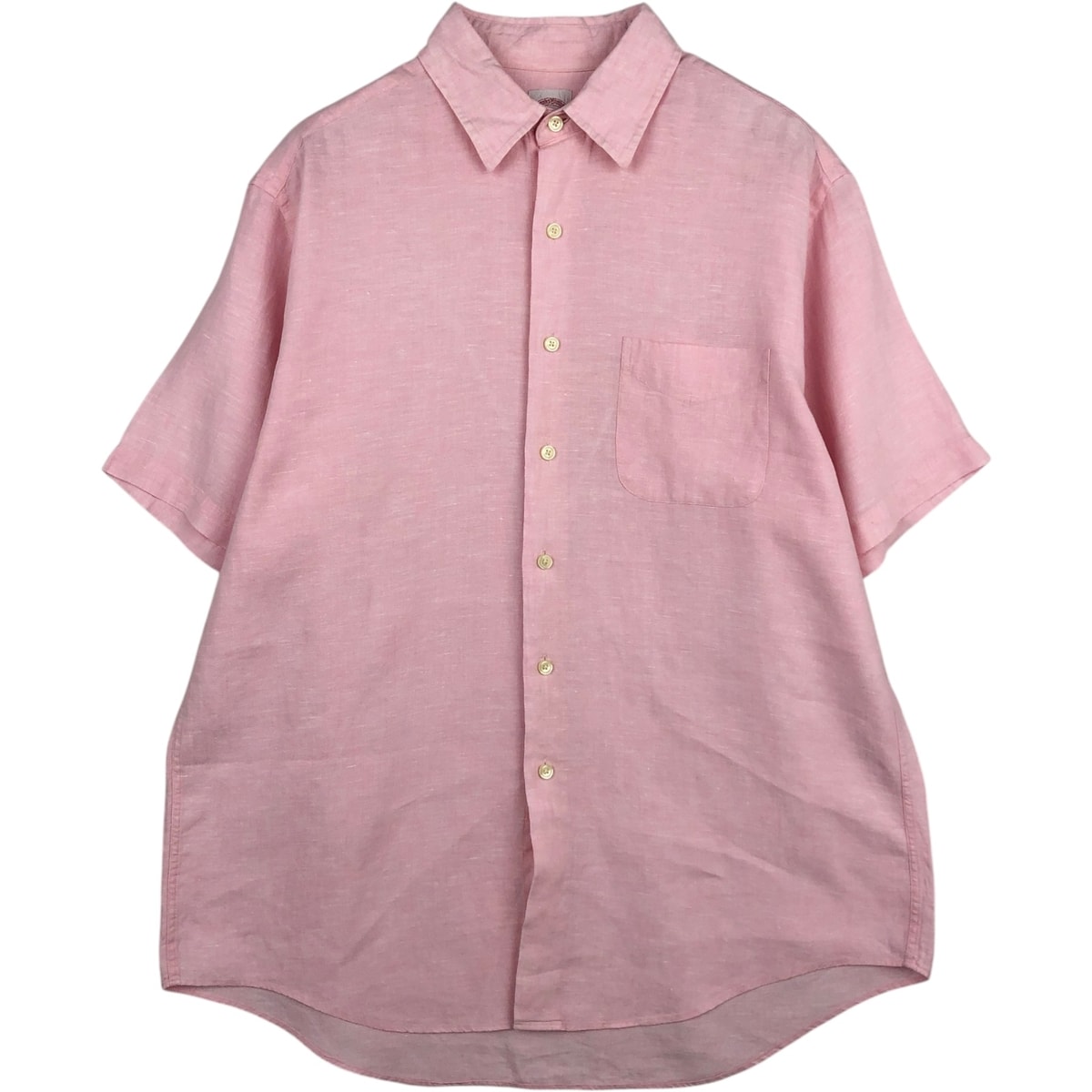 古着 ブルックスブラザーズ Brooks Brothers Est.1818 半袖 リネン ボタンダウンシャツ メンズL相当 ボタンダウン 半袖/eaa623549