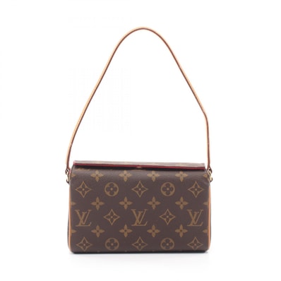 ルイ・ヴィトン LOUIS VUITTON レシタル モノグラム ハンドバッグ バッグ PVCコーティングキャンバス レザー レディース ブラウン系 M51900 【中古】