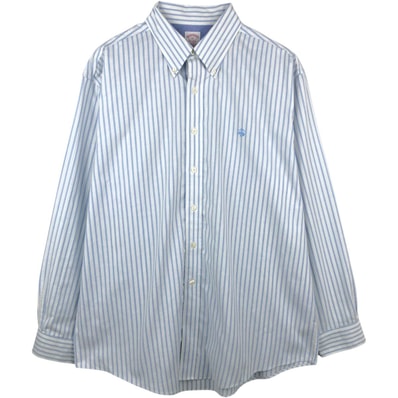 古着 ブルックスブラザーズ Brooks Brothers Est.1818 REGULAR FIT 長袖 ボタンダウンストライプシャツ メンズXL相当/eaa666493