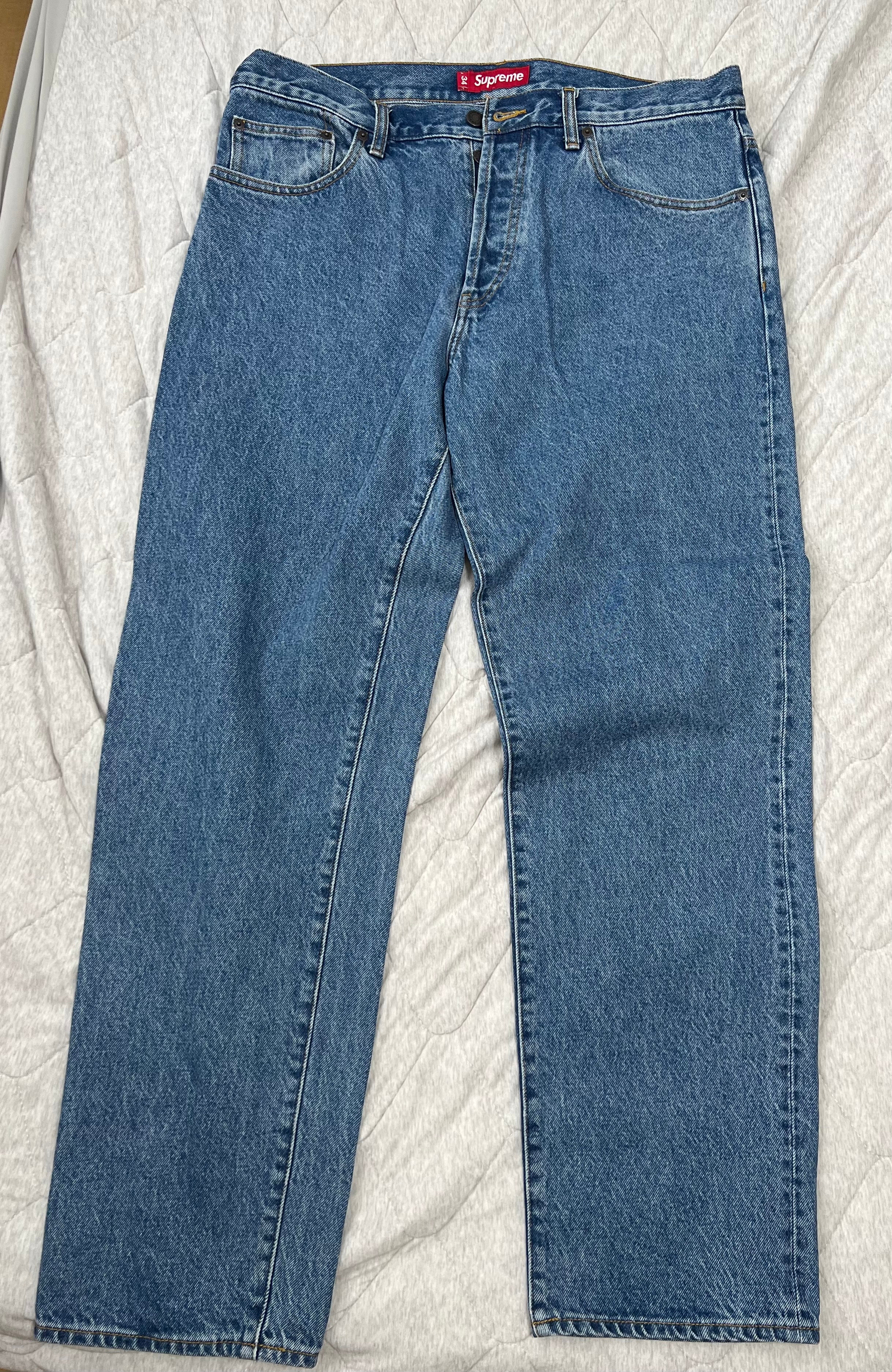 Supreme Regular Jean "Washed Indigo" (24FW)