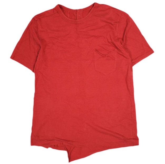 BED J.W. FORD ベッドフォード 日本製 CLOSET 01 カットオフポケットTシャツ 17SS-STD-CL01 1 RED 半袖 トップス g25597