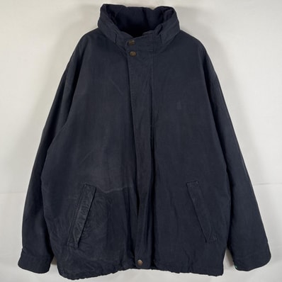 古着 90's/90年代 ノーティカ NAUTICA ジャケット フリースライナー ビッグサイズ ワンポイント刺繍ロゴ XL ネイビー系 メンズ