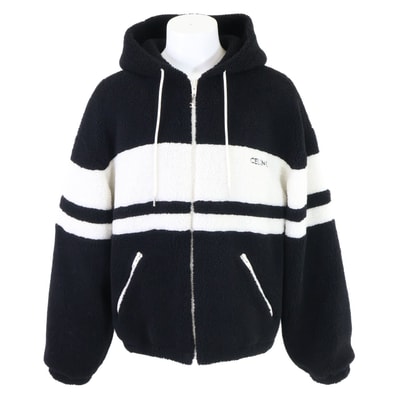 セリーヌ 【美品/国内正規】RV0JI699M.38AW フリース フーディジャケット L