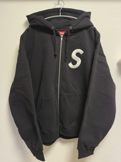 Supreme S Logo Zip Up Hooded Sweatshirt "Black" (FW24)