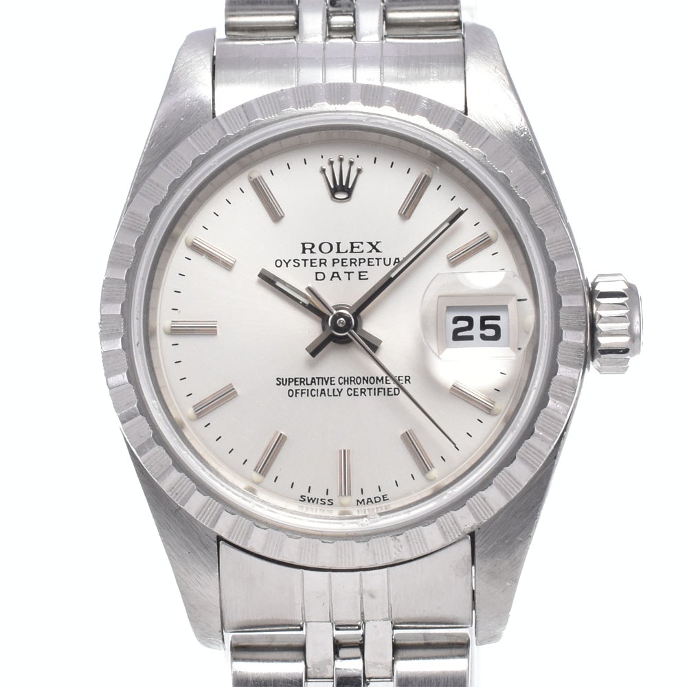ロレックス ROLEX 79240 オイスターパーペチュアル デイト Cal.2235 シルバー 自動巻き レディース 良品 箱付き 腕時計 O#148270