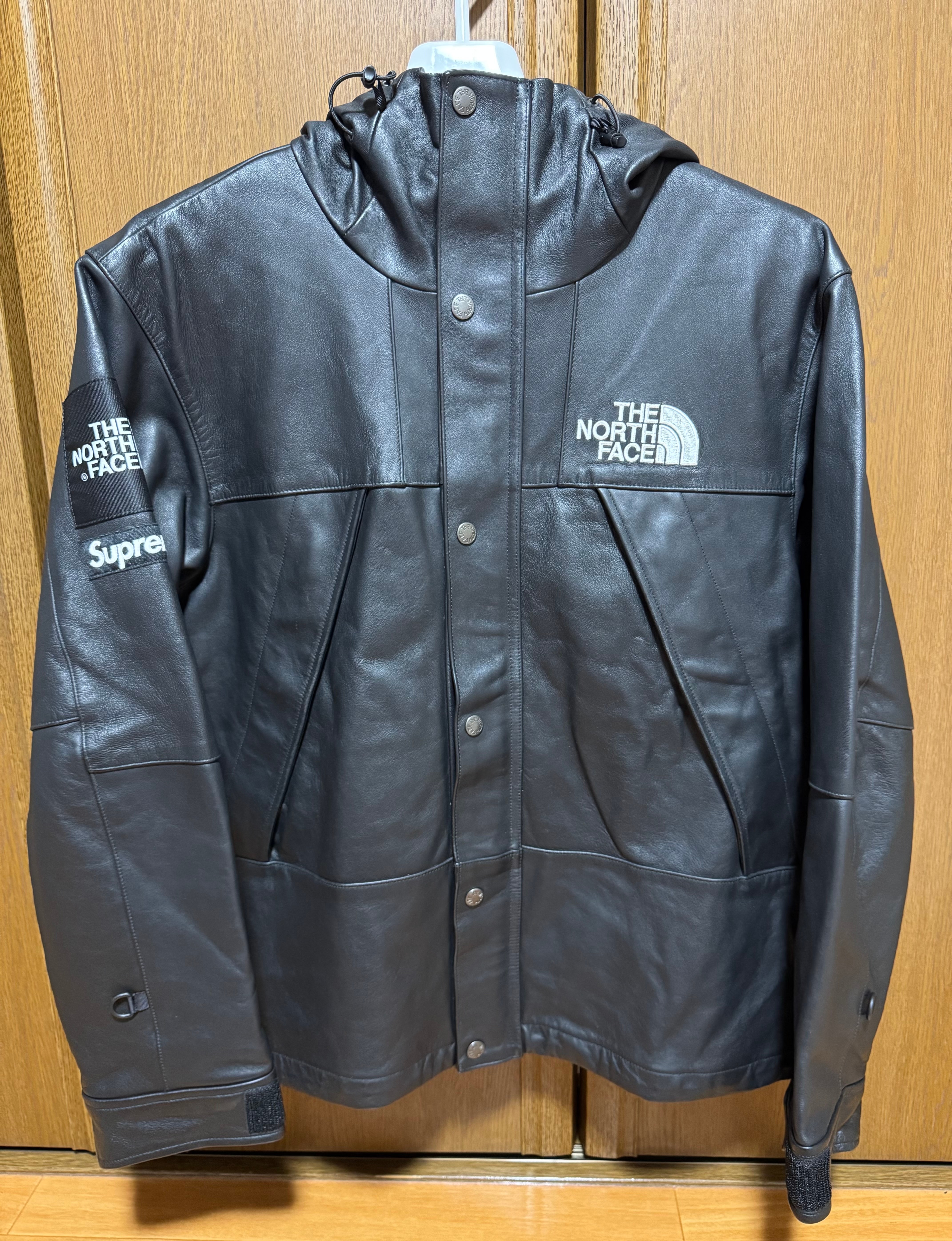 Supreme x The North Face Leather Mountain Parka "Black"