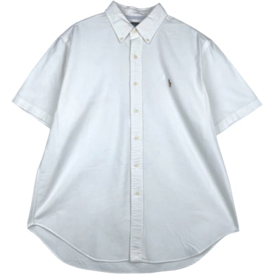 古着 ラルフローレン Ralph Lauren CLASSIC FIT 半袖 ボタンダウンシャツ メンズXL相当/eaa641067