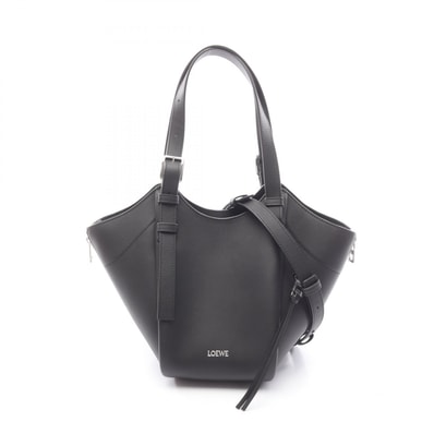 ロエベ LOEWE ハンモック フリップバッグ 2WAY ハンドバッグ バッグ レザー レディース ブラック系 A538HHBX071100 【新品】