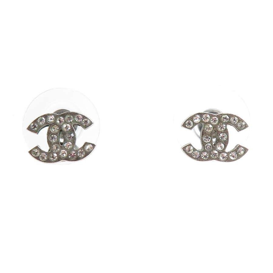 シャネル CHANEL ピアス メタル シルバー レディース【中古】 r11119a