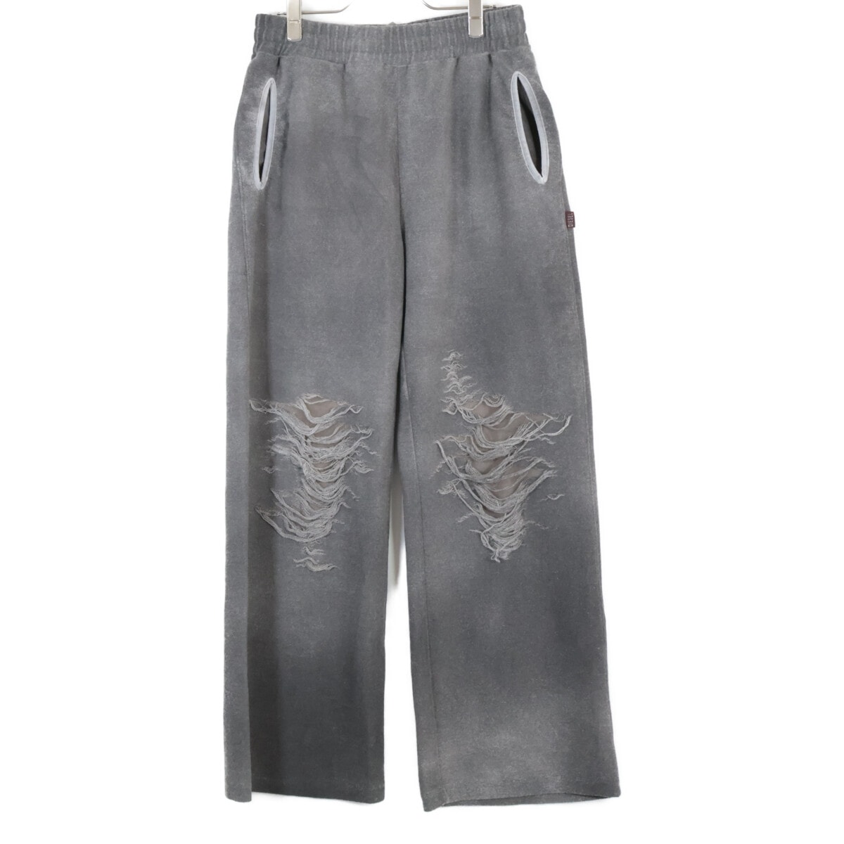 ディーゼル 25SS A18218 グレー P-PERCY クラッシュ加工 スウェットパンツ M