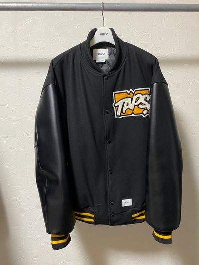 Wtaps New Year's Limited Varsity Jacket Wool. Melton. Toon! "Black"