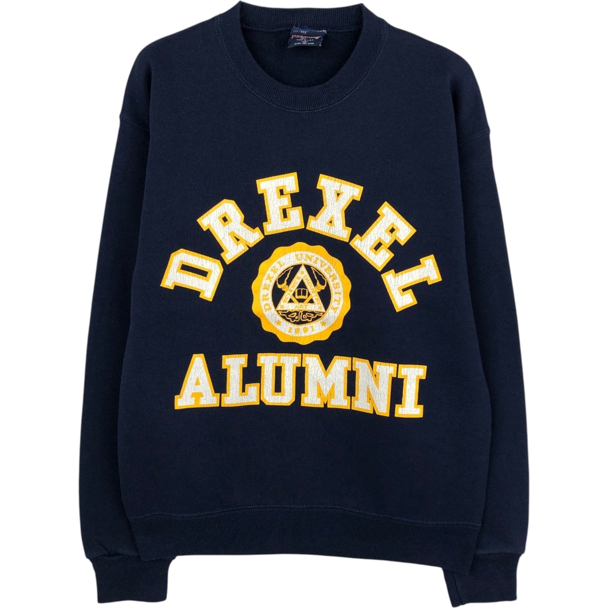 古着 90年代 ジャンスポーツ JANSPORT 3連プリント カレッジスウェットシャツ トレーナー USA製 メンズM相当 ヴィンテージ/eaa545800