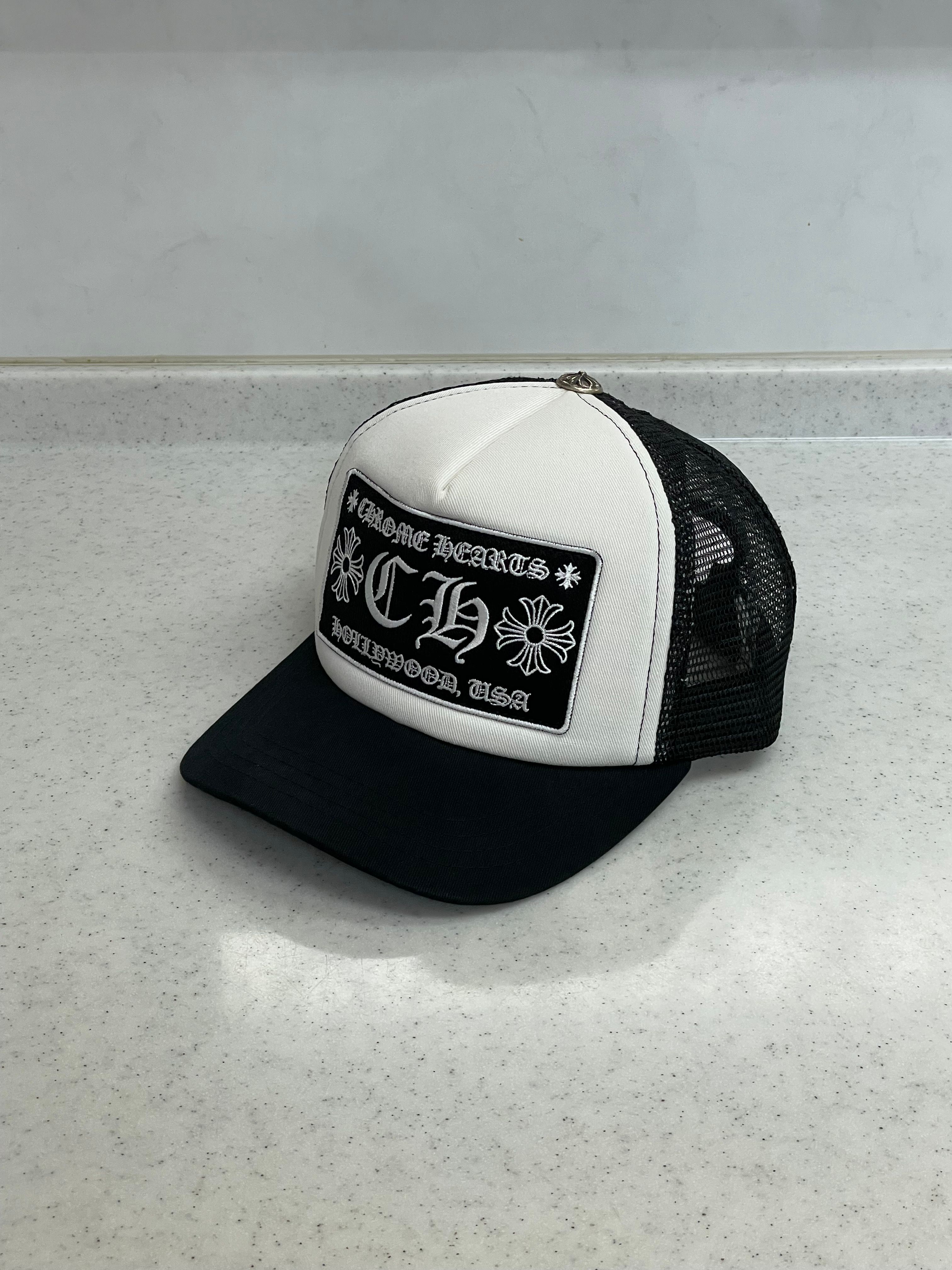 Chrome Hearts Trucker Cap CH "Black/White"