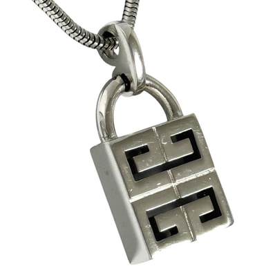 ジバンシィ レディース メンズ 4G ペンダント ネックレス シルバー色