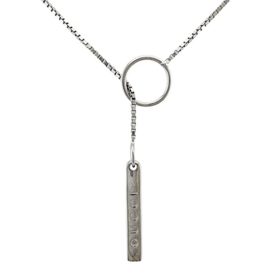 グッチ ラリアット ネックレス 18金 K18ホワイトゴールド レディース GUCCI 中古