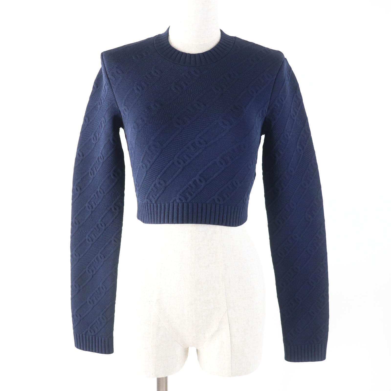 未使用品 フェンディ
ニット ネイビー レディース 40 FZX831