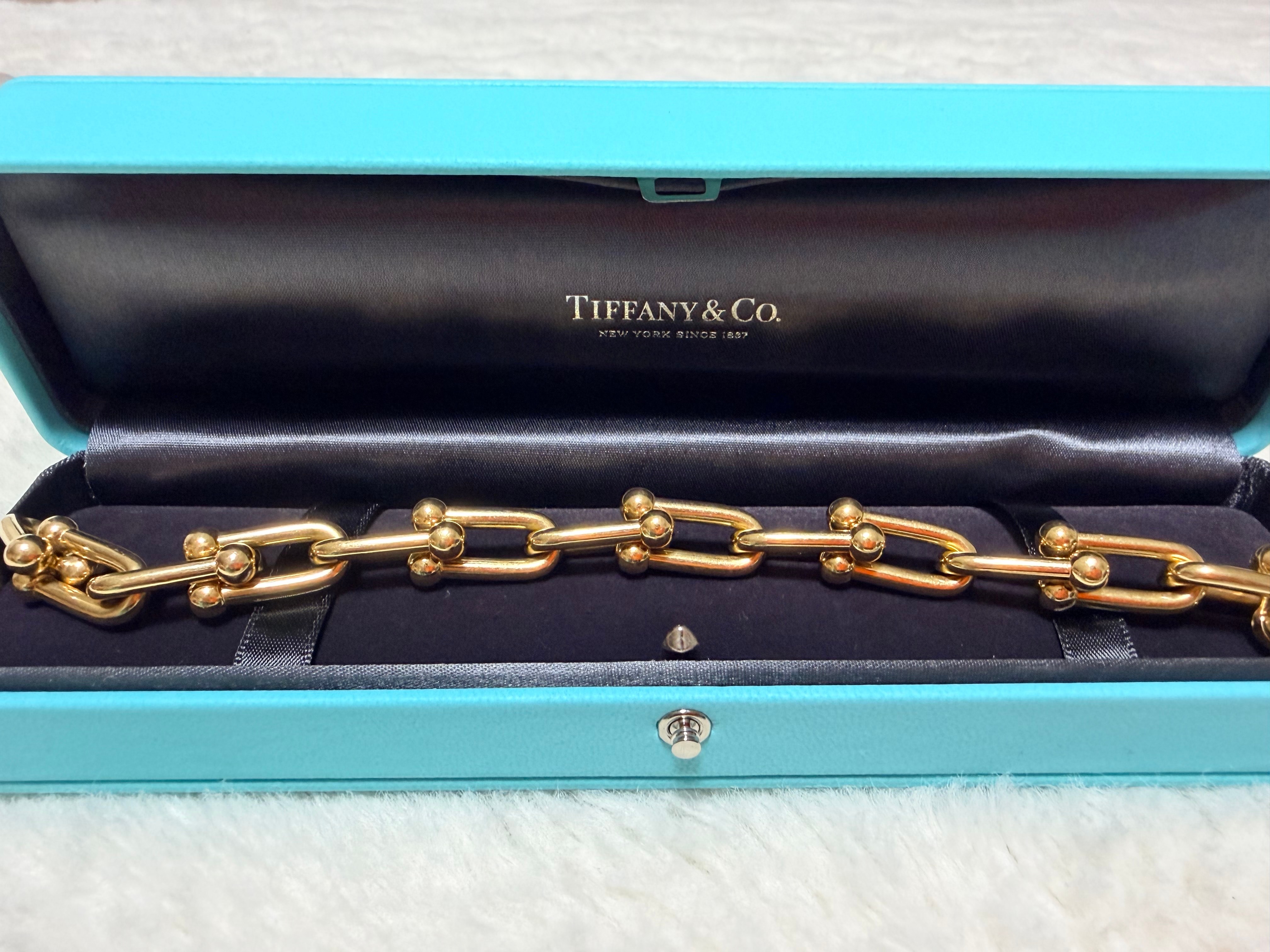 ティファニー ティファニー ハードウェア ラージ リンク ブレスレット "イエローゴールド" 60153071