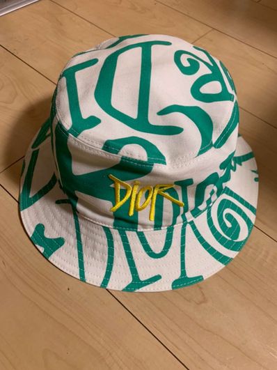 良品】Christian Dior stussyコラボバケットハットLサイズ 良品】Christian Dior stussyコラボバケットハットLサイズ