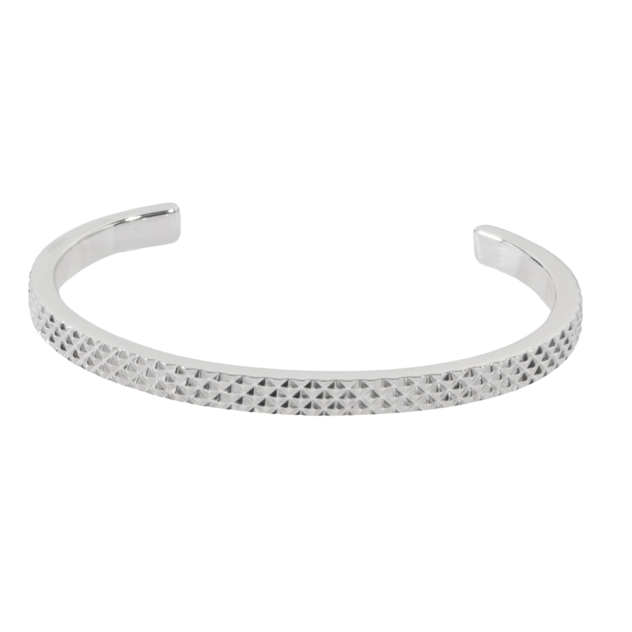 TIFFANY&Co. ティファニー ダイヤモンド ポイント カフ バングル ブレスレット スターリングシルバー シルバー【中古】