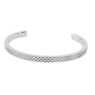 TIFFANY&Co. ティファニー ダイヤモンド ポイント カフ バングル ブレスレット スターリングシルバー シルバー【中古】