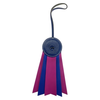 美品 HERMES エルメス パドックフロット ネイビー パープル アニョーミロ キーホルダー バッグチャーム 506201 【中古】