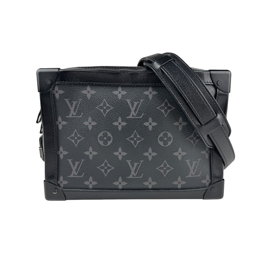ルイ ヴィトン LOUIS VUITTON 斜め掛けショルダーバッグ モノグラムエクリプス ソフトトランク PVC/レザー ブラックグレー メンズ M44730【中古】 z5526