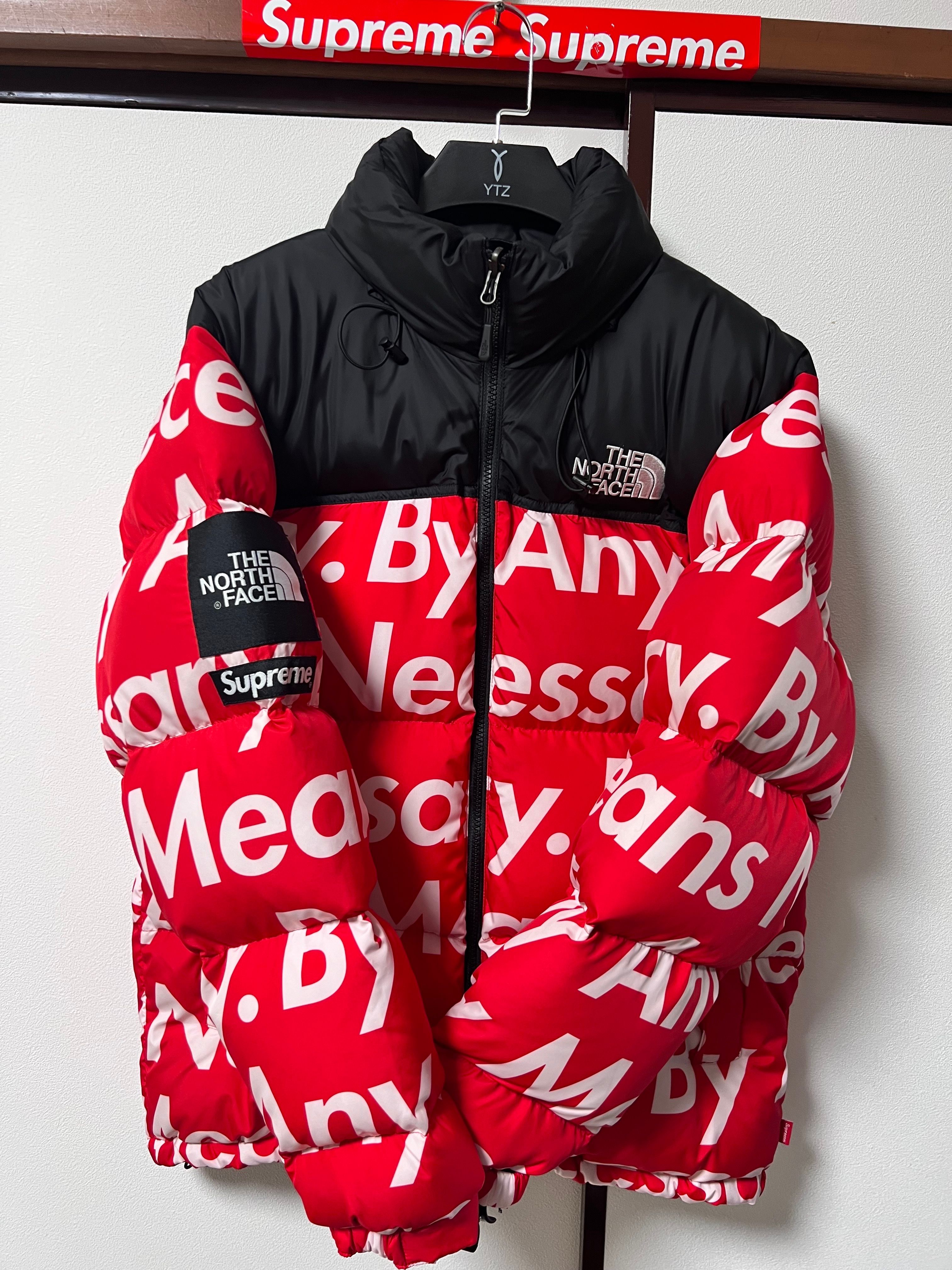 Supreme x The North Face By Any Means Nuptse Jacket "Red"