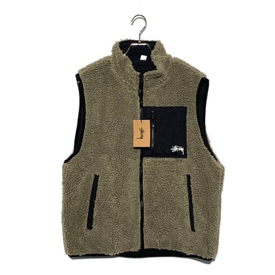 Stussy Sherpa Reversible Vest "Stone"