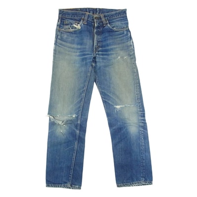 Levi's リーバイス デニムパンツ 60s 70s 505 BIG E ボタン裏刻印8 TALON ZIP デニム パンツ インディゴブルー系 サイズ表記無【中古】