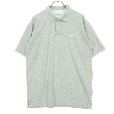 Columbia コロンビア 半袖 ポロシャツ S グレー