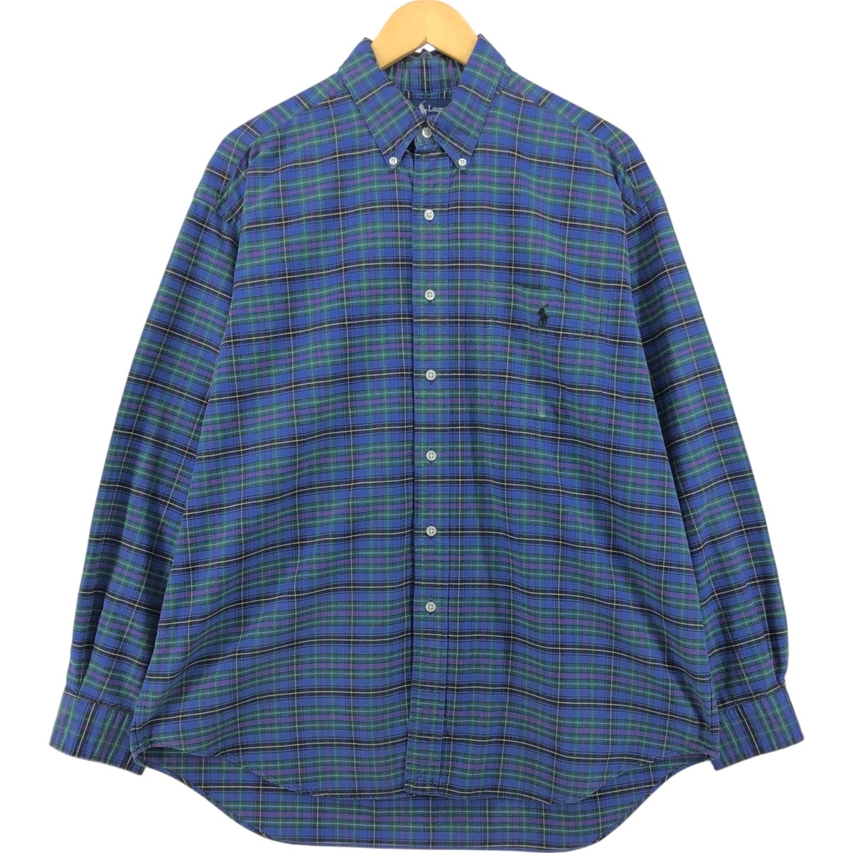 古着 ラルフローレン Ralph Lauren Ralph Lauren BIG SHIRT 長袖 コットンチェックシャツ メンズL相当/eaa560820