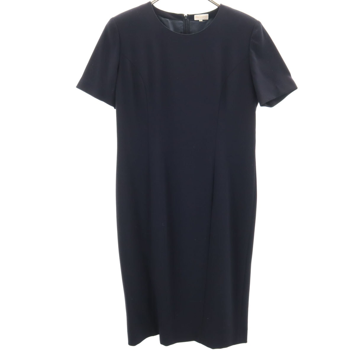 Burberrys バーバリーズ 90s ウール オールド 半袖 ワンピース 11 ダークネイビー