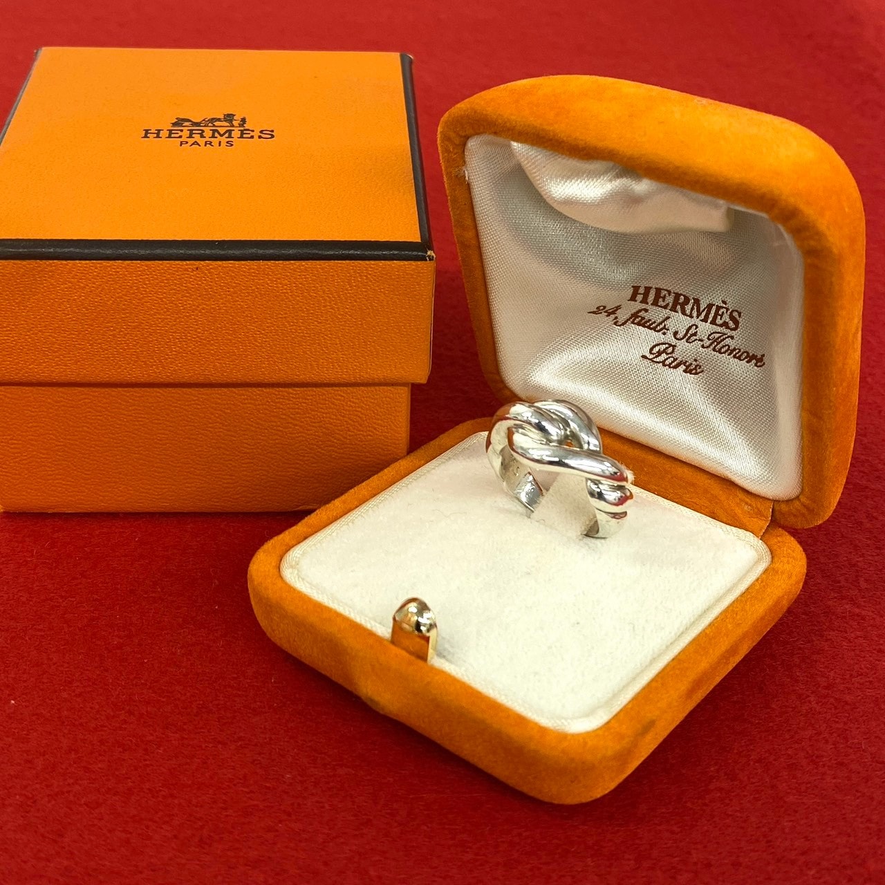 HERMES エルメス トルサード リング シルバー925 リング・指輪 10号 シルバー
64292