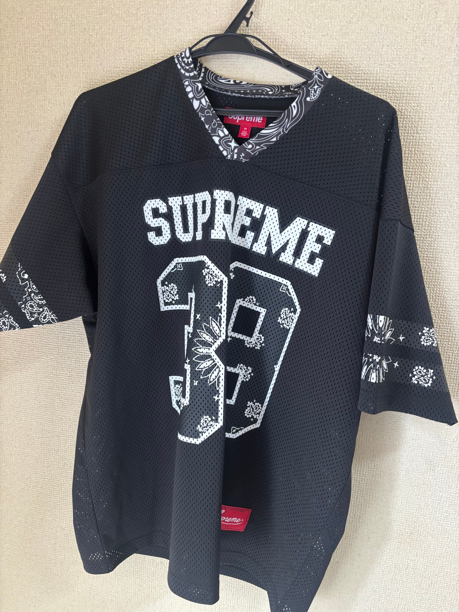 Supreme Bandana Football Jersey "Black"