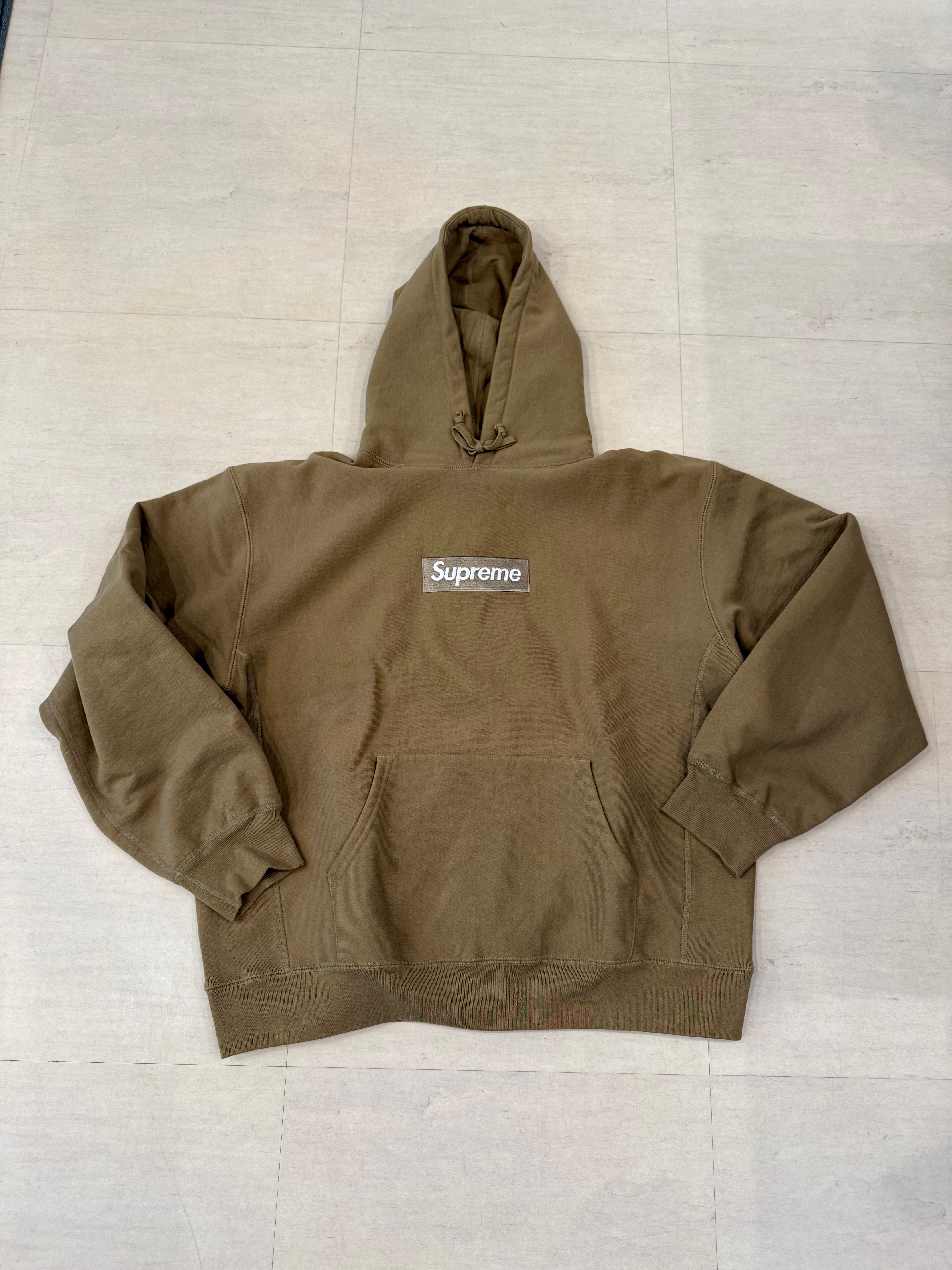 Supreme Box Logo Hooded Sweatshirt "Dark Sand" (23FW)