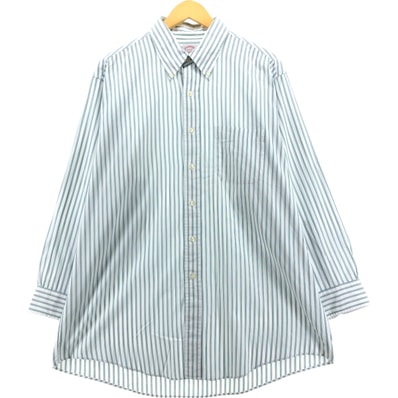 古着 ブルックスブラザーズ Brooks Brothers 346 長袖 ストライプシャツ メンズXL相当/eaa556279