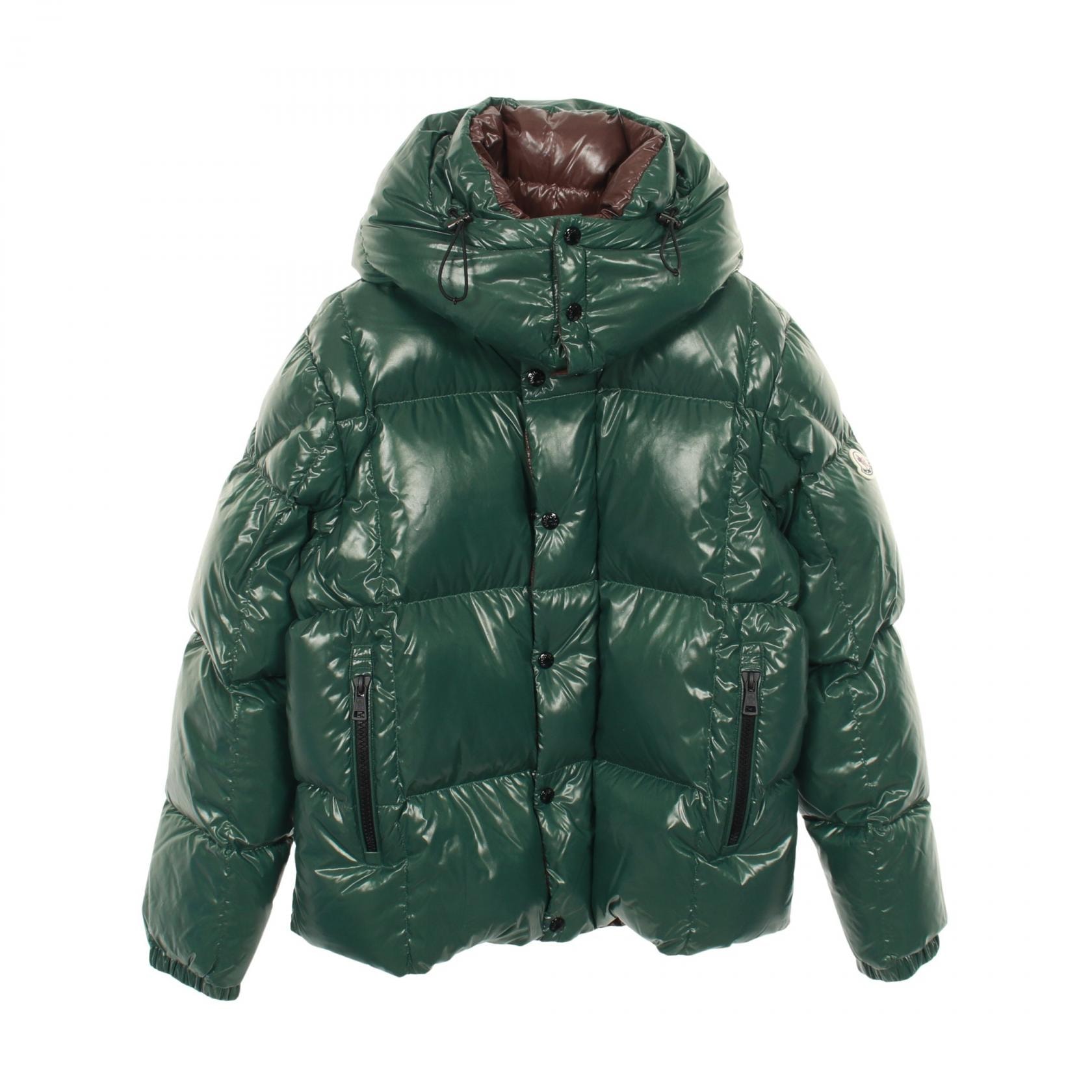 モンクレール MONCLER PARANA ダウンジャケット 衣料品 アウター ナイロン メンズ グリーン系 【中古】