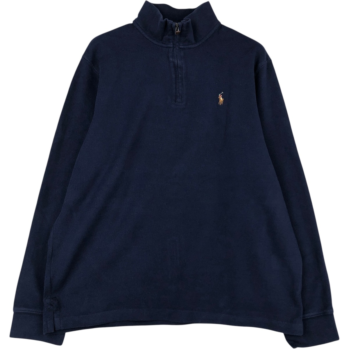 古着 ラルフローレン Ralph Lauren POLO RALPH LAUREN ESTATE RIB ハーフジップスウェットシャツ トレーナー メンズL相当/eaa647571
