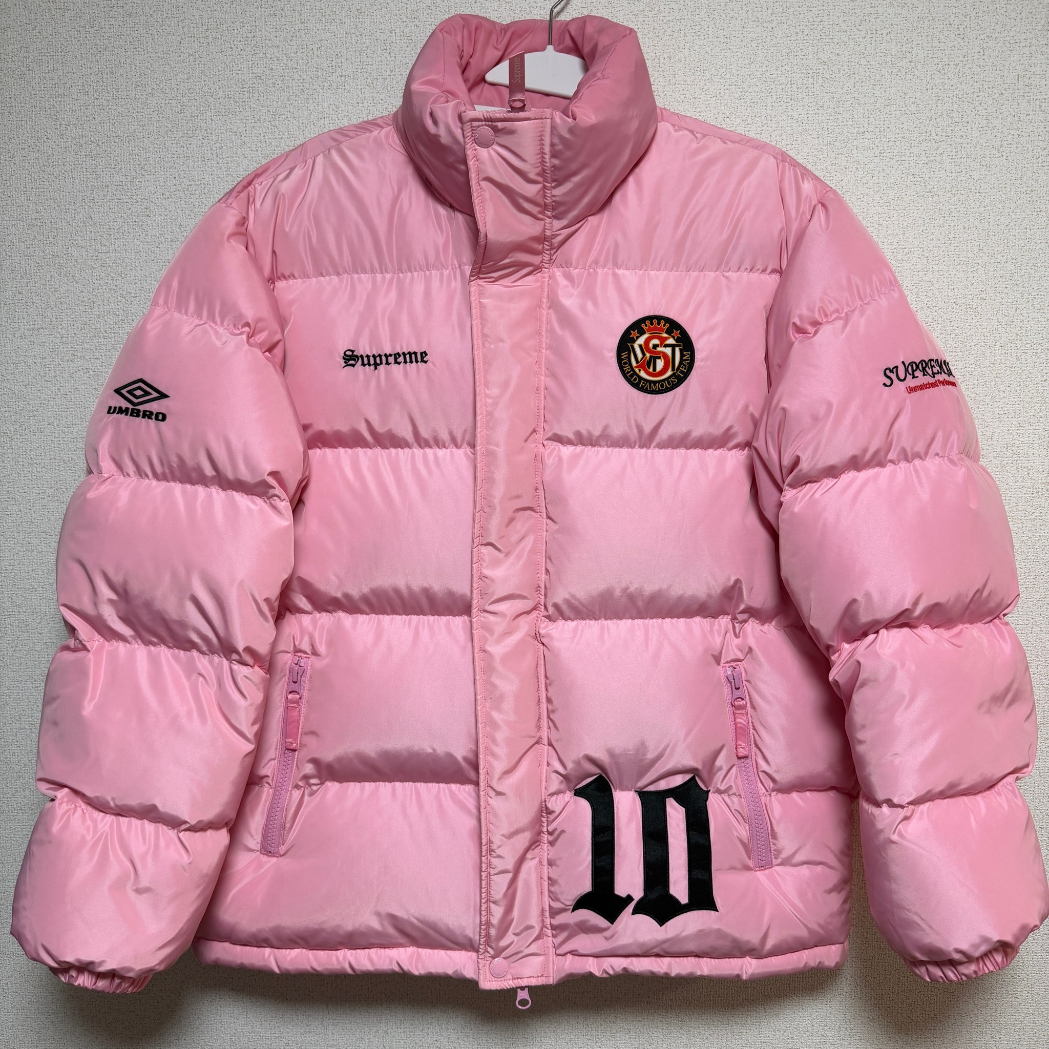 Supreme x Umbro Down Puffer Jacket "Pink"