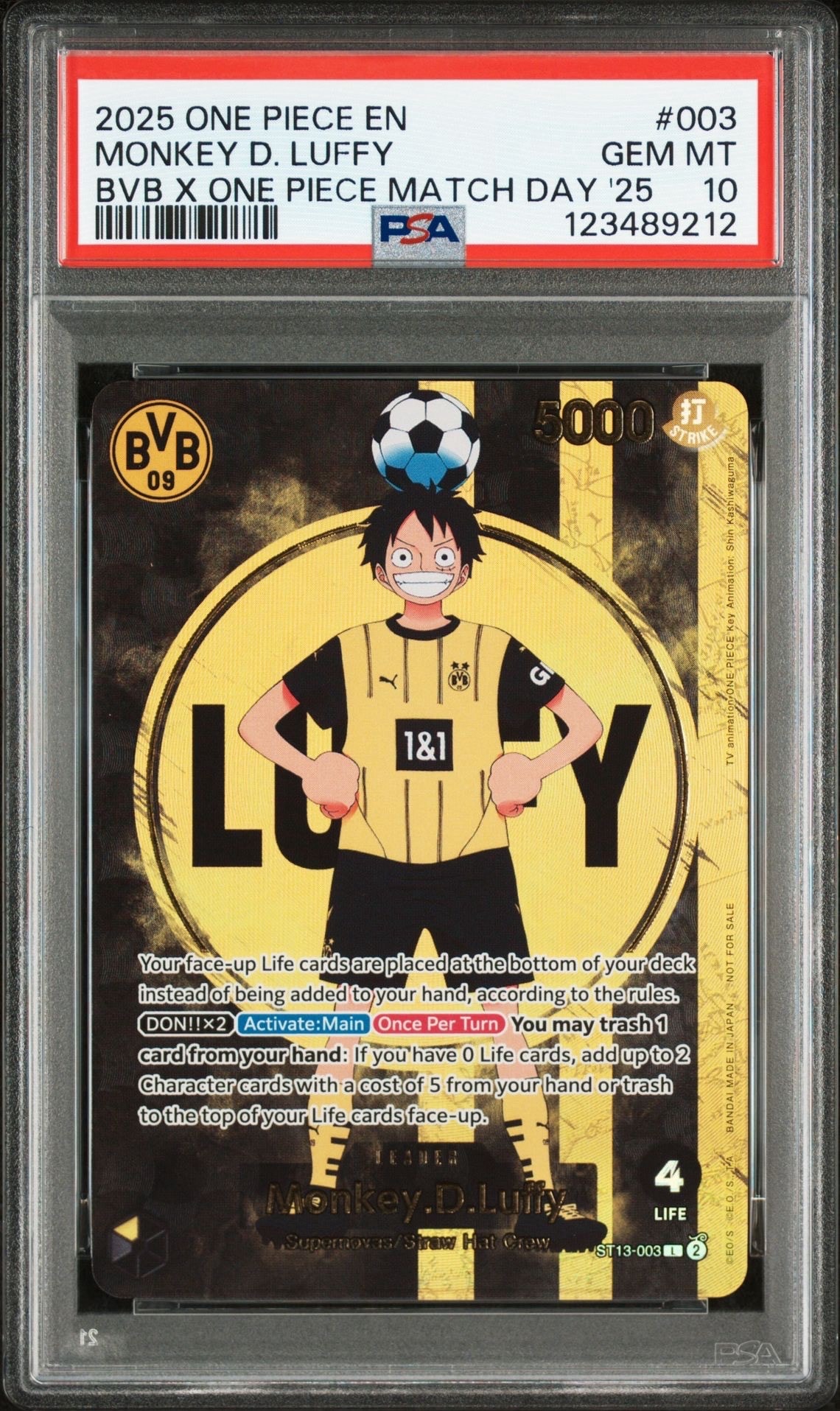 モンキー・D・ルフィ L [ST13-003]【英語版】(プロモーションカード「ボルシアドルトムント × ONE PIECE マッチデー 2025」)