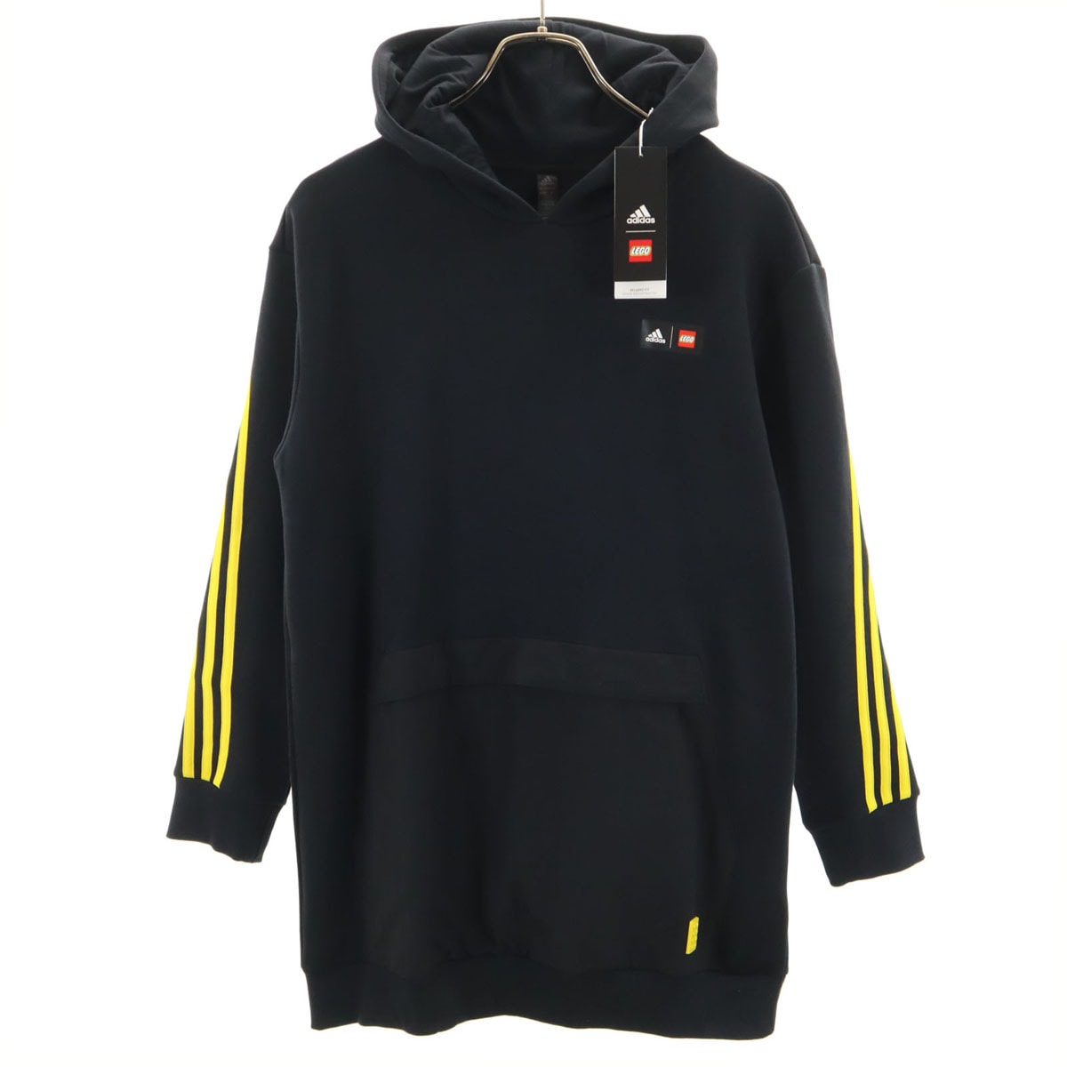 未使用 adidas アディダス LEGO レゴ コラボ 長袖 スウェットパーカー 160 ブラック