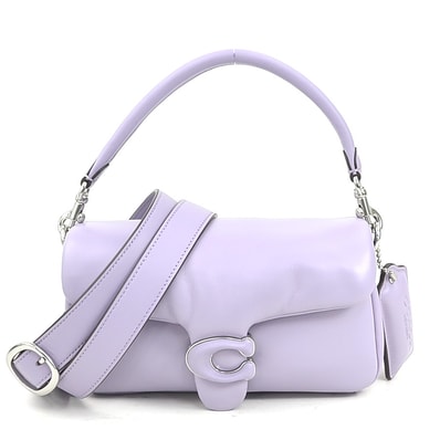 コーチ COACH ハンドバッグ ショルダーバッグ レザー パープル レディース【中古】 r11288k