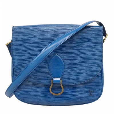 【6dd4158-k】ルイヴィトン ショルダーバッグ エピ サンクルー M52195 トレドブルー【中古】レディース