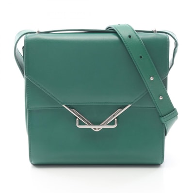ボッテガヴェネタ BOTTEGA VENETA ザ クリップ ショルダーバッグ バッグ レザー レディース グリーン系 652391 【中古】