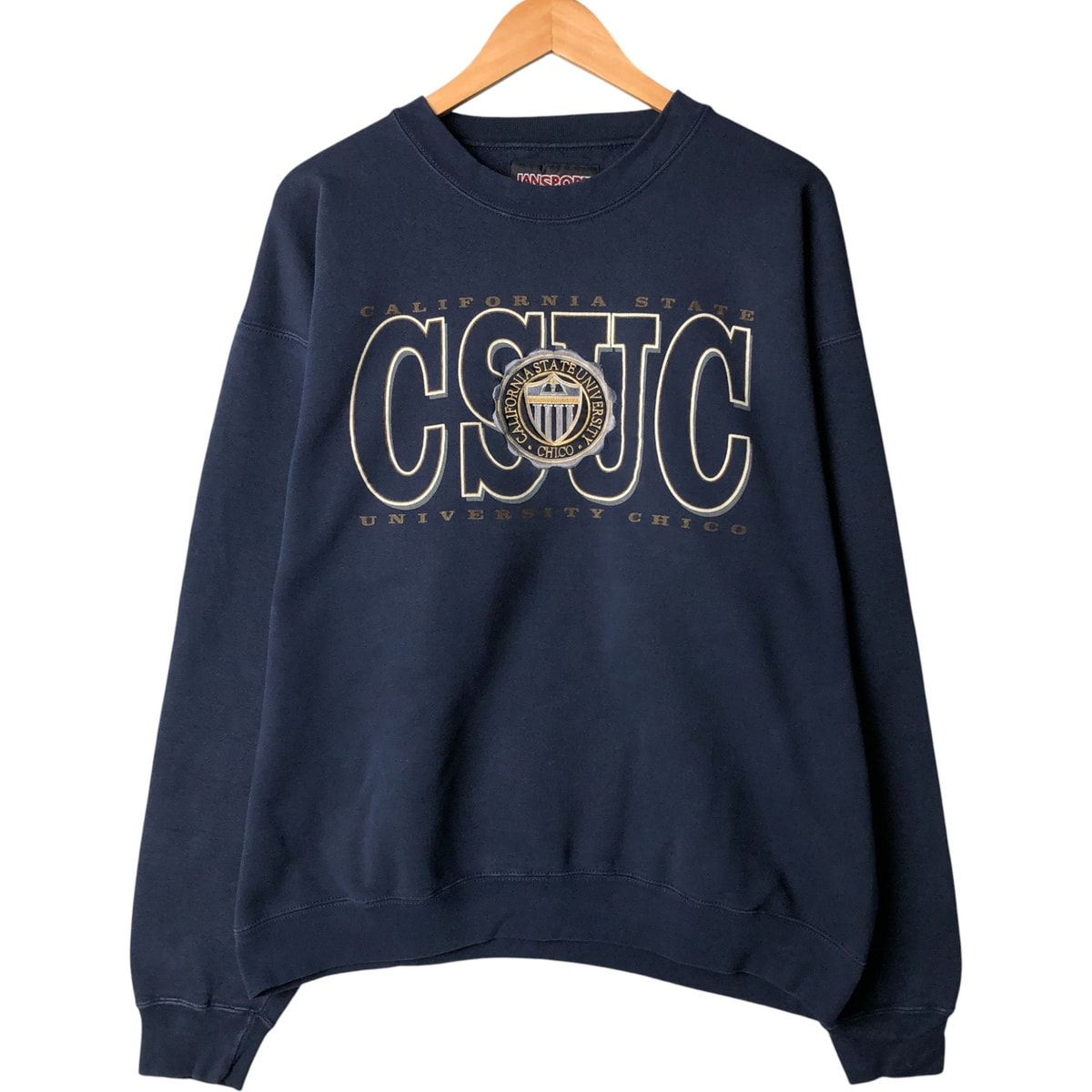 古着 ジャンスポーツ JANSPORT カレッジスウェットシャツ トレーナー USA製 メンズXL相当/eaa585530