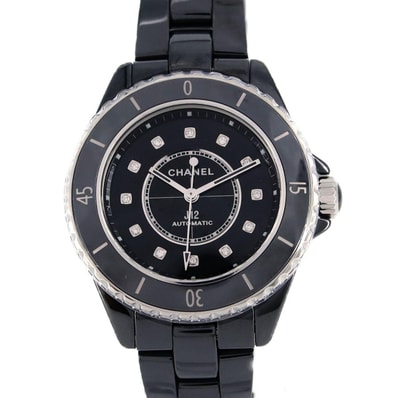 【新品】シャネル J12キャリバー12.2 33mmセラミック・12P H9742 セラミック 自動巻