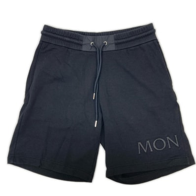 モンクレール 22年 ブラック PANTALONE CORTO ハーフパンツ L
