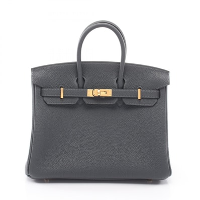 エルメス HERMES バーキン25 グリミスティ ハンドバッグ バッグ レザー トゴ レディース グレー系 【中古】