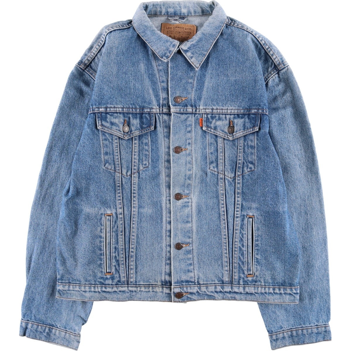 古着 90年代 リーバイス Levi's 66902 0206 オレンジタブ デニムジャケット Gジャン メンズXL相当 ヴィンテージ/eaa579483
