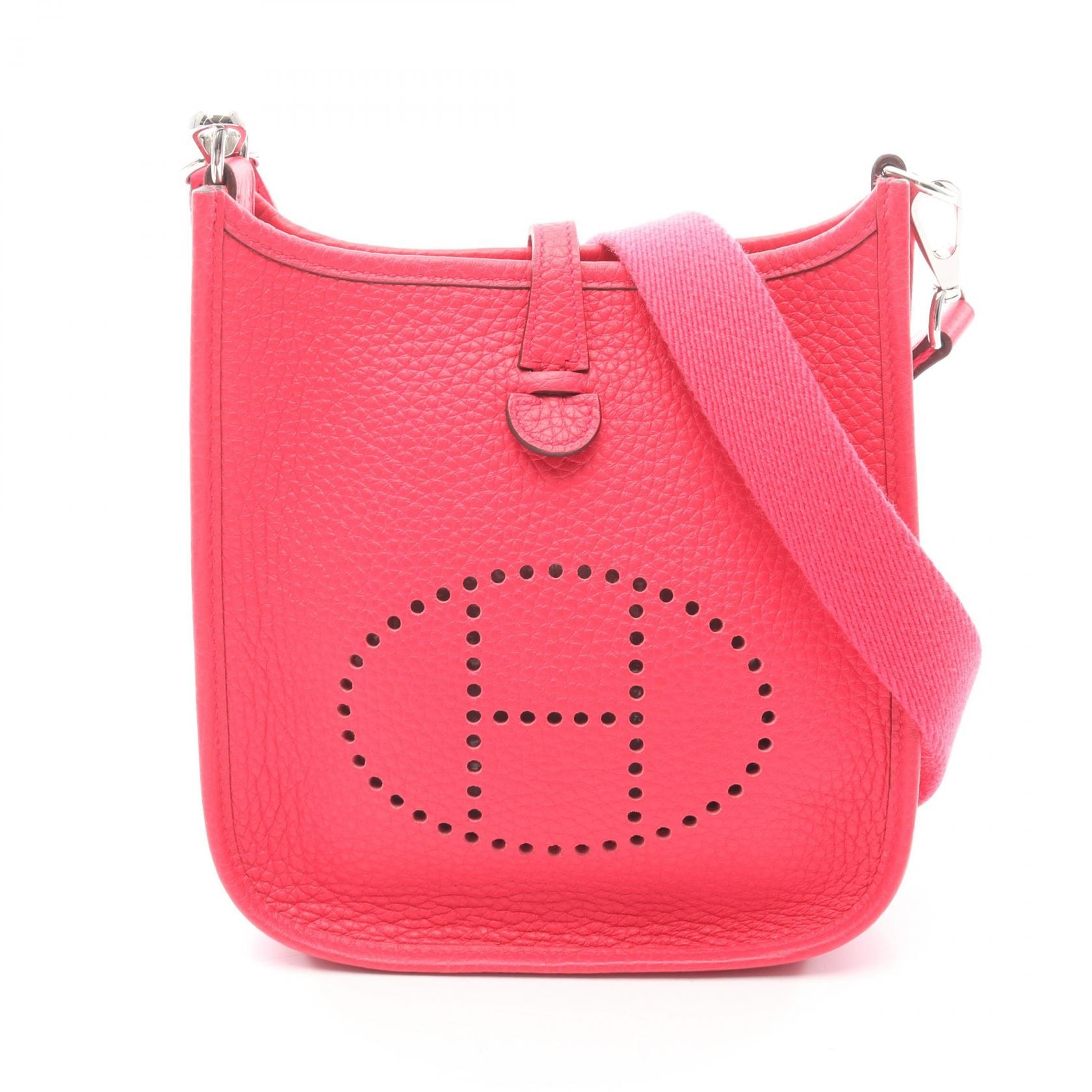 エルメス HERMES エヴリンアマゾンTPM ショルダーバッグ バッグ レザー トリヨンクレマンス トリヨンクレマンス ローズエクストリーム A刻印(2017年製造) レディース ピンク系 【中古】